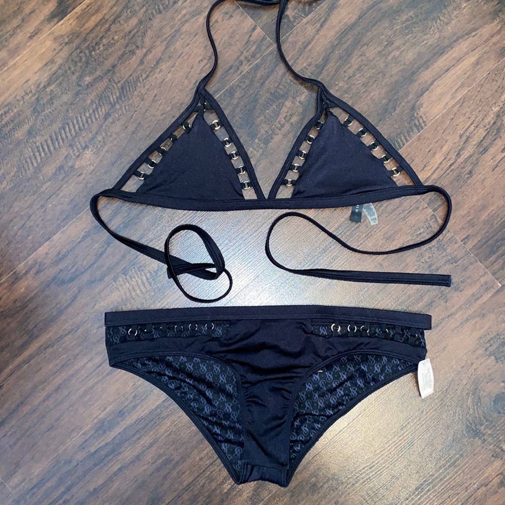 NWT VS black swimsuit. Top M, bottoms S